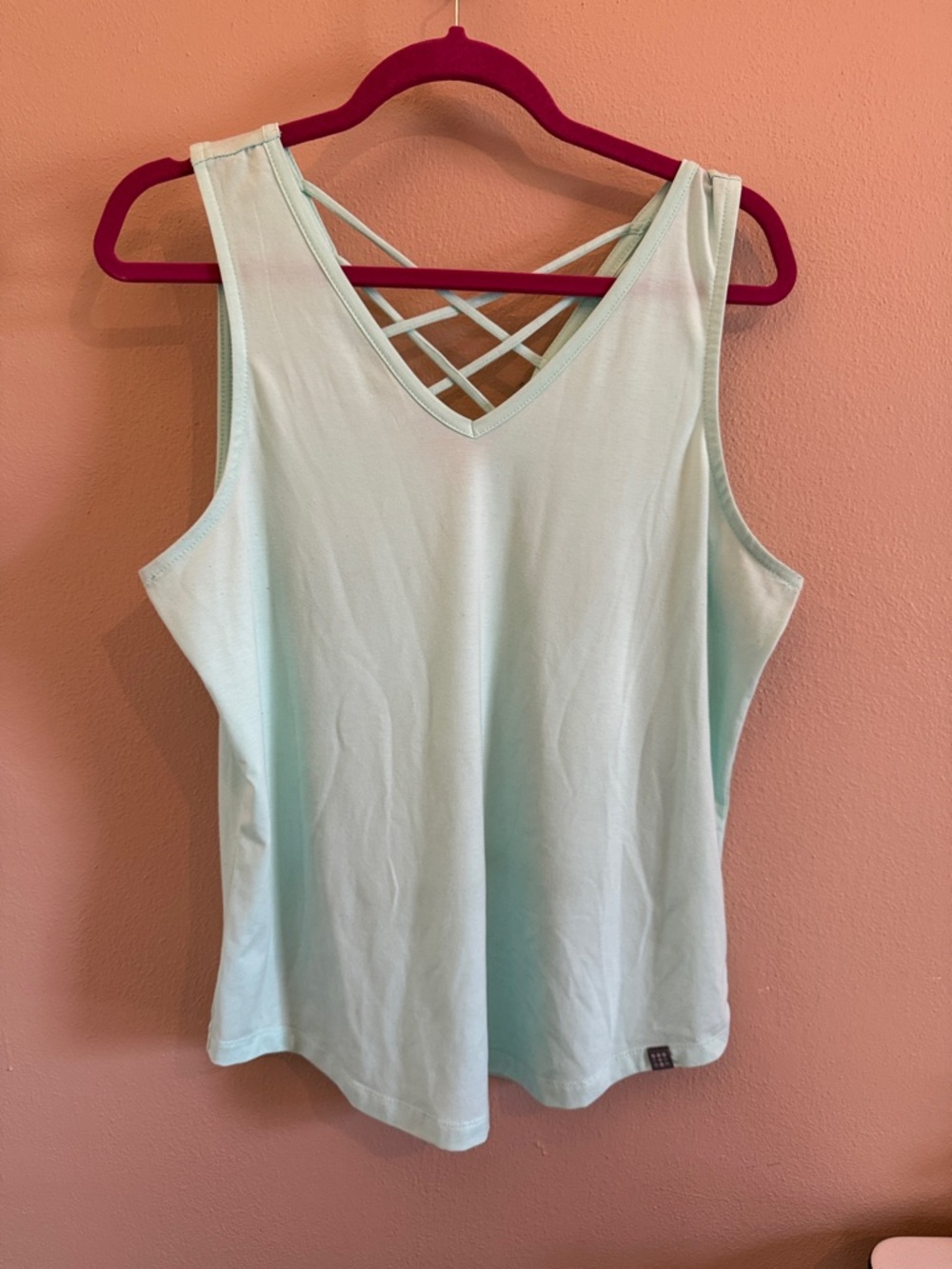 Title Nine Women's Crisscross Back Tank - Light Mint